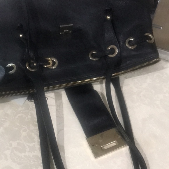 Jimmy Choo Grained Leather Shoulder Bag - Picture 10 of 13